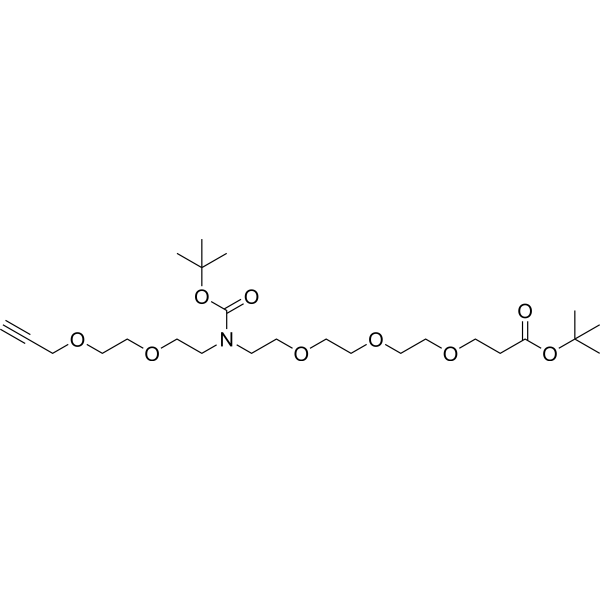 N-(Propargyl-PEG2)-N-Boc-PEG3-t-butyl ester 2093152-78-2